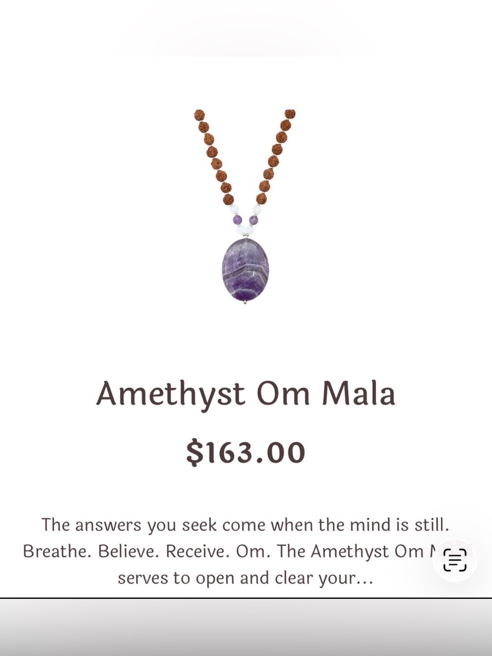 NEW! Tiny Devotions Wooden Beaded Amethyst Necklace 💜
